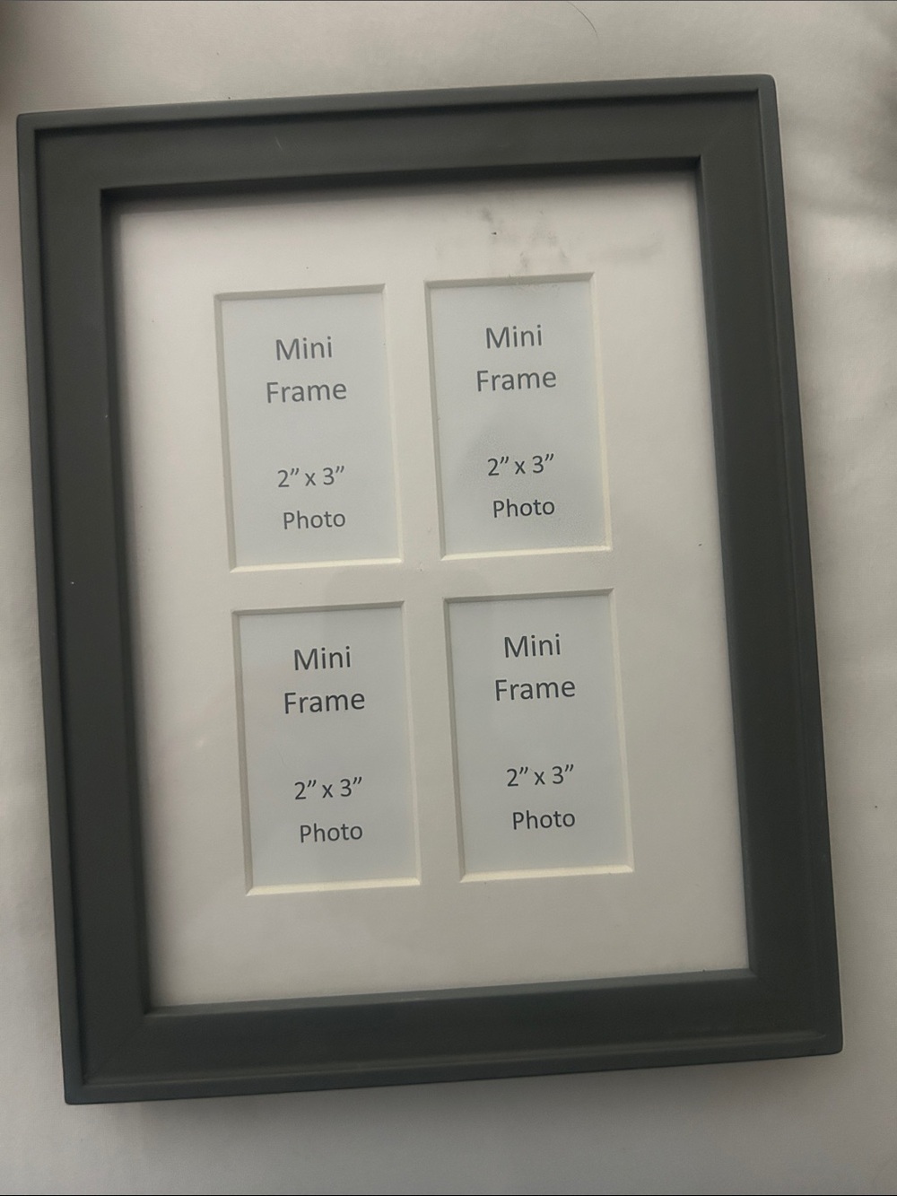 Threshold Gray Multi-Opening Picture Frame - 4 Mini Openings